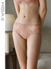 【小波纹】遐中腰平角裤超薄透气速干纯棉裆包臀性感蕾丝内裤女夏 商品缩略图0