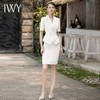 IWY/白色套裙短袖西装时尚通勤职业装女主持人面试正装套装工装CS1825 商品缩略图4