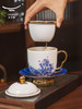 永丰源 先生瓷海上明珠四件套陶瓷茶杯套装茶水分离办公杯主人杯 商品缩略图3