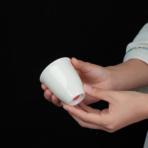 暗香疏影 留香杯白瓷单杯闻香杯个人专用陶瓷茶杯品茗杯瓷杯 商品图1