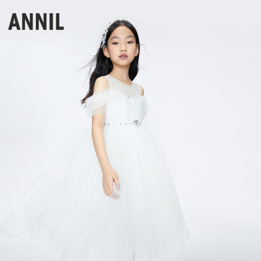 安奈儿白色公主裙	ag423832 商品图0