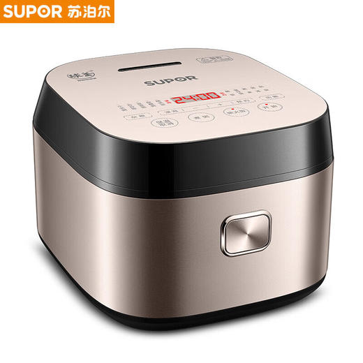 苏泊尔（SUPOR）电饭煲4L球釜内胆2-6人香槟金色纯平触控面板多功能家用智能预约柴 SF40FC77 商品图1