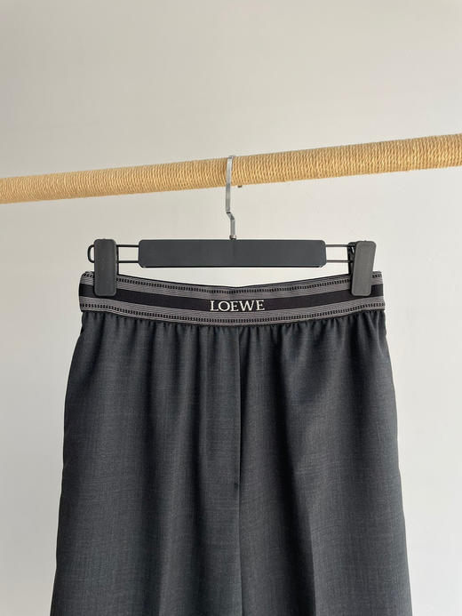 65-9排他性独家圆正 LEW 24ss 精纺羊毛 松紧腰带 阔腿九分裤 商品图11