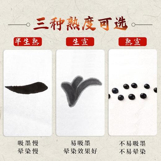 生宣纸8k国画宣纸学生画画专用4k书法专用高级书画宣纸熟宣纸小学 商品图2