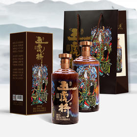 五虎将 酱香53度白酒1L单瓶礼盒酱香型纯粮食高度白酒