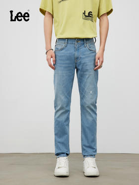 Lee商场同款709低腰修身锥形浅蓝男牛仔裤凉凉裤LMB1007093HN00FA00474
