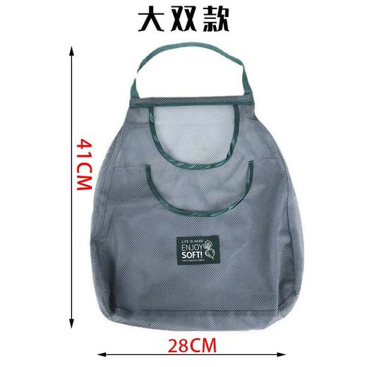 【厨房壁挂式果蔬挂袋】大蒜头网兜洋葱生姜收纳袋子 多层网袋 商品图6