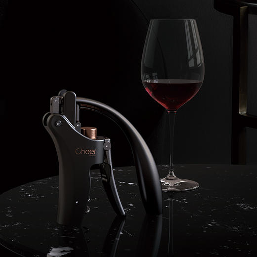 Cheer启尔 黑金兔头红酒手动开瓶器 乔迁新居礼品盒送礼商务套装 商品图2