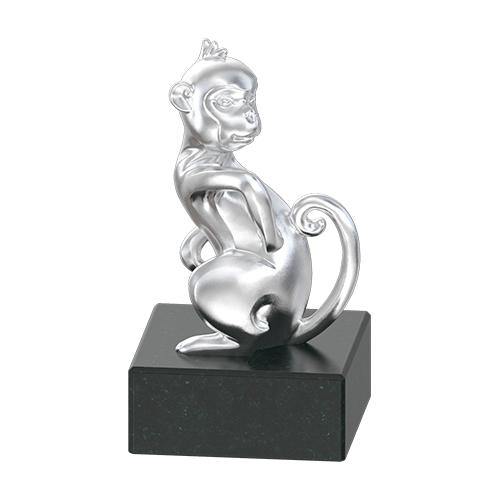 《福运生肖》吉祥十二生肖摆件 足银 足金 配和田玉（青玉） 仅接受定制  可指定克重 商品图13