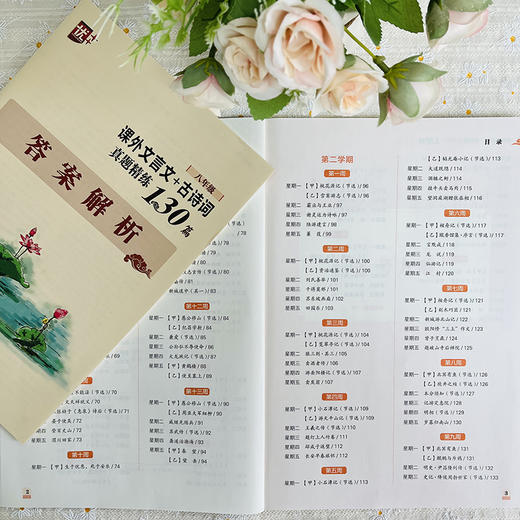 课外文言文+古诗词真题精练130篇 8年级 商品图4