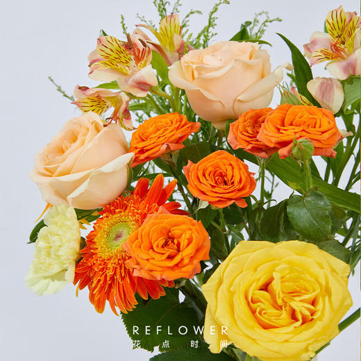 花点时间（Reflower）花束-橙心橙意 商品图4