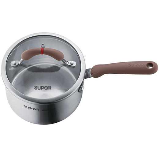 苏泊尔（SUPOR）奶锅不锈钢辅食锅小奶锅304不锈钢实用炊具防刮耐磨 小红圈奶锅-16cm-RT16AA1 商品图2