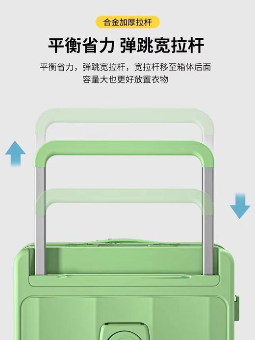 宽拉杆行李箱前置开口多功能旅行箱女密码皮箱子男拉杆箱商务新款 商品图4