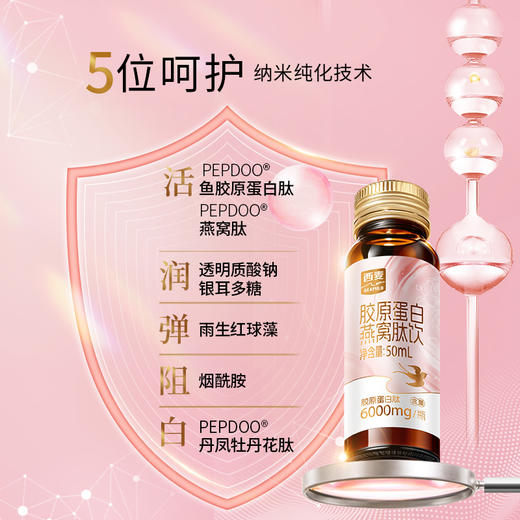 西麦胶原蛋白燕窝肽饮(电商)（50ml*10） 商品图1