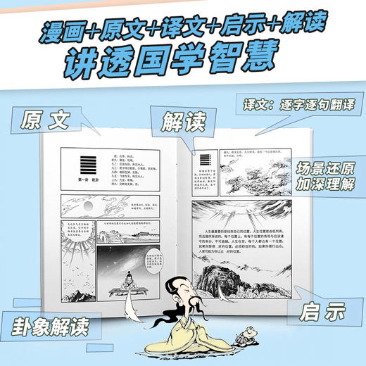 【全2册】一口气漫画易经+一口气漫画道德经 轻松领悟古老智慧 商品图2