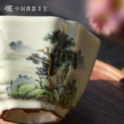 问鼎哥窑寿方杯(静谧山林)（缺货） 商品图2