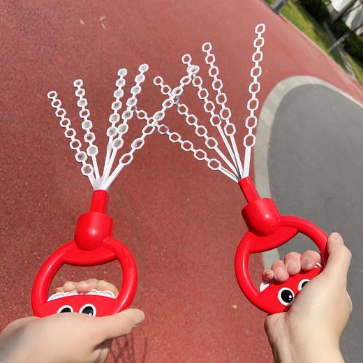 【舞出缤纷夏季】36孔五爪章鱼笑脸泡泡机 开口式设计 轻轻一按 超多泡泡 配套泡泡液 一包抵5瓶！畅玩夏季 商品图1