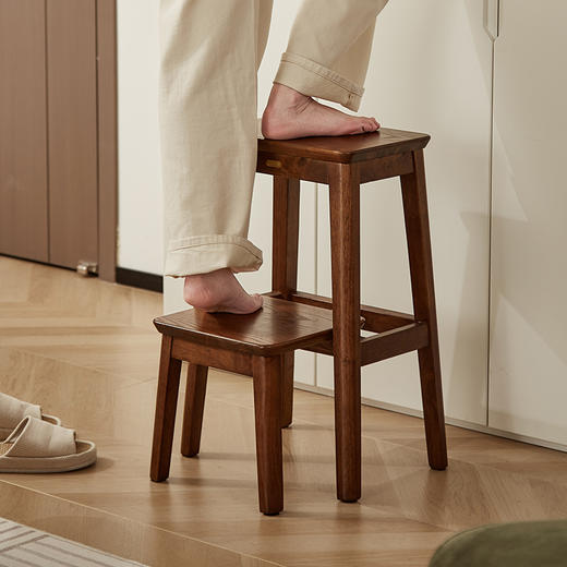 初心| 实木双层抽拉梯凳 商品图1