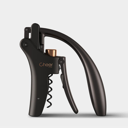 Cheer启尔 黑金兔头红酒手动开瓶器 乔迁新居礼品盒送礼商务套装 商品图0