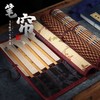 毛笔笔帘书法专用大中小号便携古风竹制收纳保护毛笔卷笔文房四宝 商品缩略图1