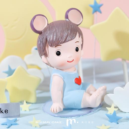 男宝宝满月·蓝色系蛋糕【3665】 商品图1