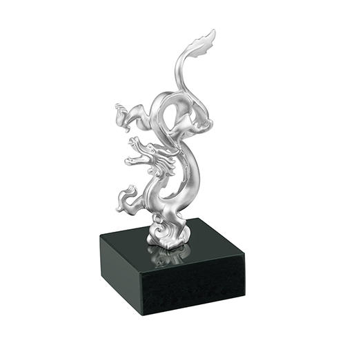 《福运生肖》吉祥十二生肖摆件 足银 足金 配和田玉（青玉） 仅接受定制  可指定克重 商品图10