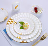 【特惠6折，仅1套，无货退款】轻奢骨瓷餐具套装欧式创意现代简约碗碟套装家用碗盘碟送礼陶瓷碗流金岁月 商品缩略图6