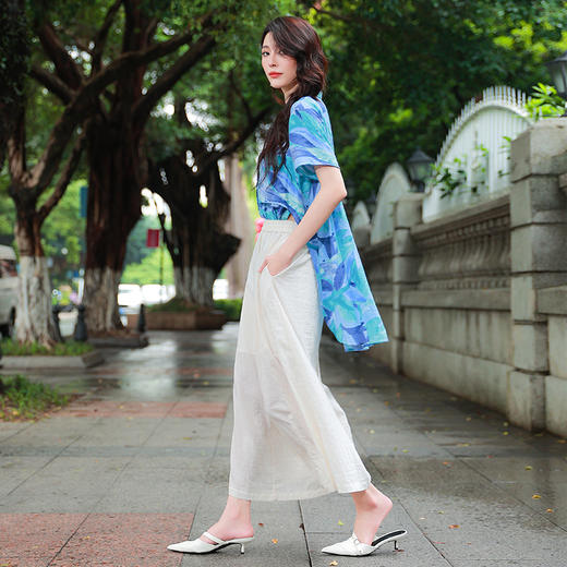 白色百搭 | 幽月明心阔腿裤 | 现货加急发 商品图2