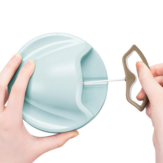 苏泊尔（SUPOR）拉蒜器蒜泥器家用手动多功能搅碎肉机料理机切菜器蔬菜料理器 【400ml容量+三刀头】KG40AB10 商品图3