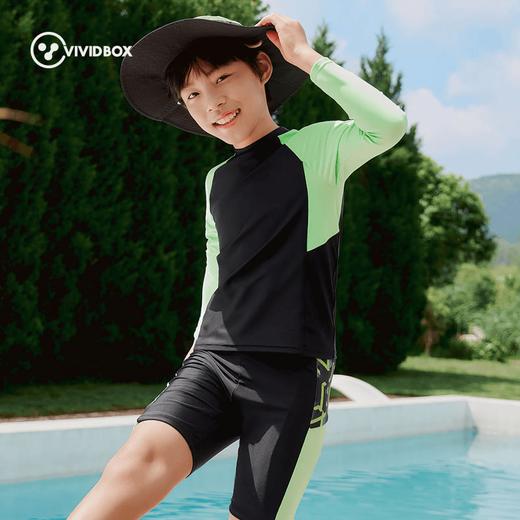 （清仓特价，尺码偏小，建议拍大一码）VIVIDBOX儿童泳衣男童游泳衣中大童男孩121224281303 商品图1
