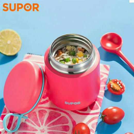 苏泊尔（SUPOR）苏泊尔焖烧杯316L不锈钢1人小巧便携500ml粥罐KC50CT70保温杯饭盒 KC50CT70海盐蓝 商品图3