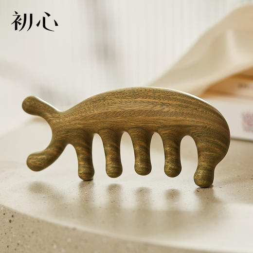 初心| 檀木海豚按摩梳经络梳 商品图0