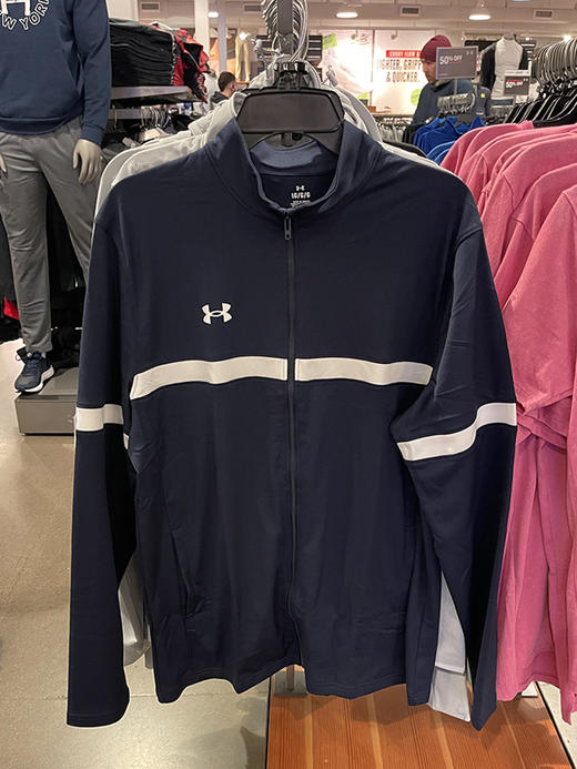 Under Armour/安德玛 男士立领拉链宽松休闲运动长袖卫衣外套 商品图1