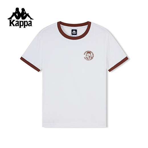 kappa卡帕背靠背纯棉短袖t恤女款夏季2024新款运动跑步半袖上衣潮K0E62TD10 商品图0