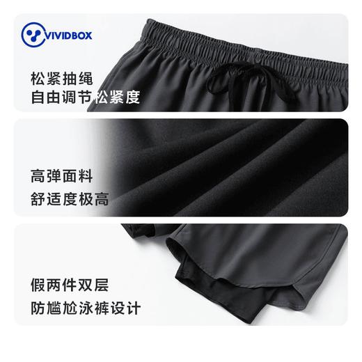 （清仓特价，尺码偏小，建议拍大一码）VIVIDBOX男士大码防尴尬新款男沙滩裤121224281102 商品图4