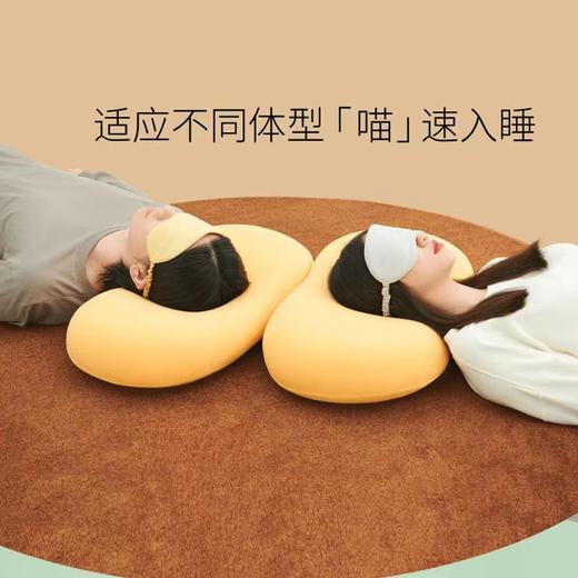 「29.9包邮！拼团同款」猫肚子枕头 护颈枕芯助睡眠颈椎枕针织柔软记忆枕猫肚皮枕头床上用品 商品图2
