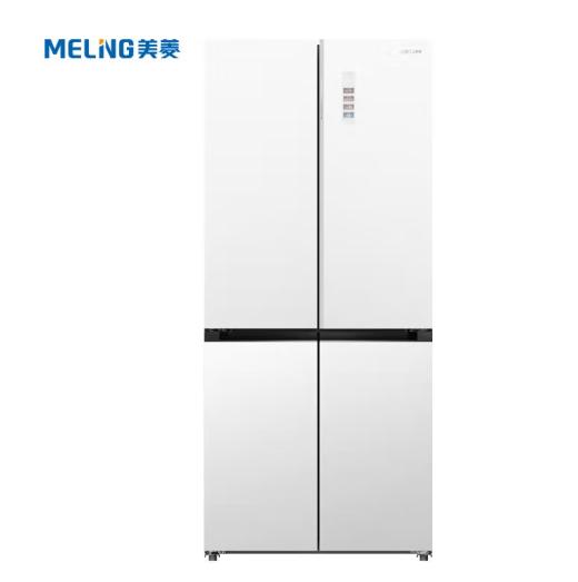 美菱（MeiLing）（202777）【双系统】506升十字双开门四门冰箱 家用超薄底部散热零嵌入双变频全空间净味大容量冰箱 BCD-506WP9BDZ【599mm零嵌】冰晶白 商品图0