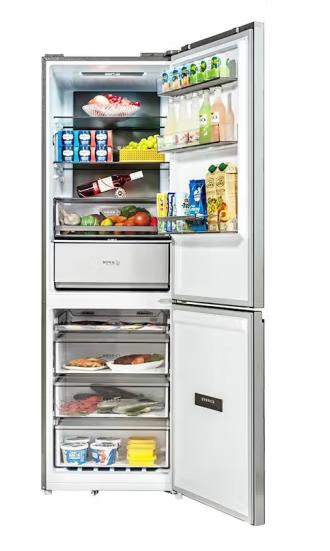 美菱 （202801）401升两门双门冰箱一级能效 变频风冷无霜 底部散热 超薄嵌入BCD-401WPBT墨玉锦 商品图3