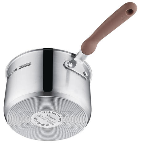 苏泊尔（SUPOR）奶锅不锈钢辅食锅小奶锅304不锈钢实用炊具防刮耐磨 小红圈奶锅-16cm-RT16AA1 商品图3