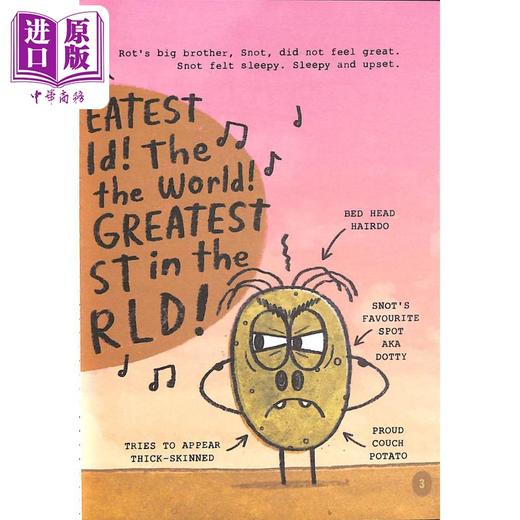 【中商原版】桥梁漫画 土豆故事1 Tater Tales The Greatest in the World 英文原版 儿童幽默漫画故事 搞笑图画图像小说读物 商品图4