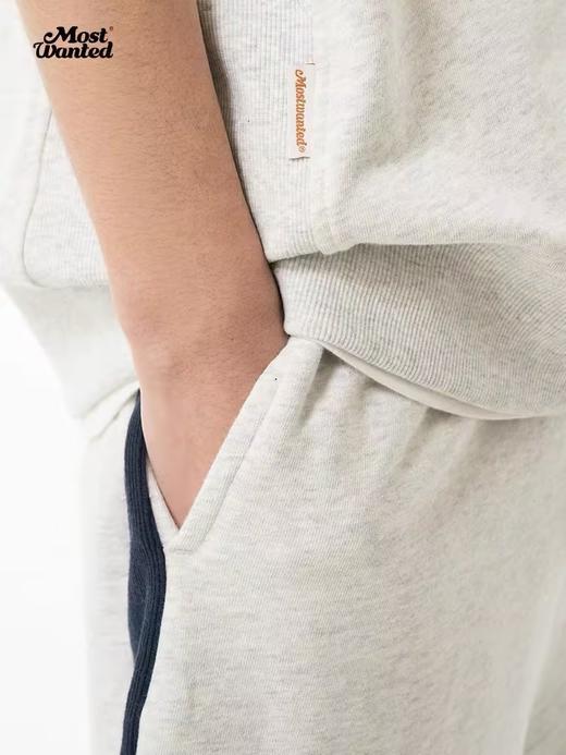 mostwantedlab彩虹/MWL-2312105/螺纹拼接复古校园刺绣短裤 商品图2