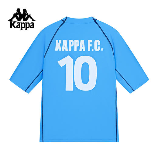 kappa卡帕背靠背运动短袖男夏季2024新款复古修身跑步t恤男款上衣K0E52TD11 商品图1
