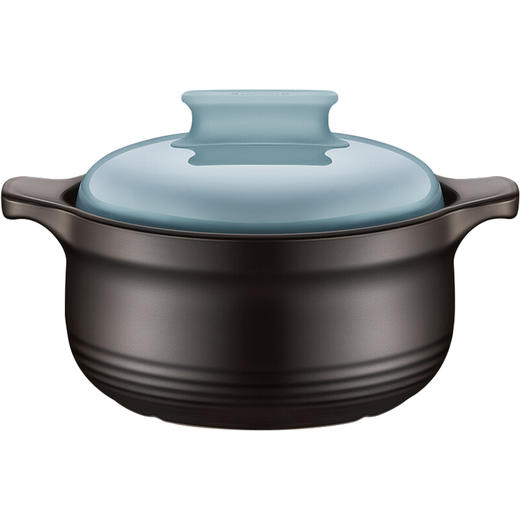 苏泊尔supor砂锅石锅盖无双新陶养生煲浅汤煲陶瓷煲3L蓝色TB30H1 商品图4