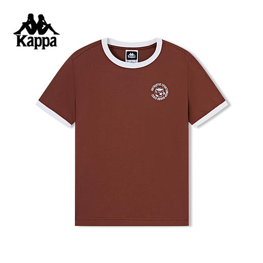 kappa卡帕背靠背纯棉短袖t恤女款夏季2024新款运动跑步半袖上衣潮K0E62TD10 商品图1