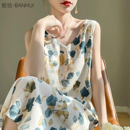 【板绘-BANHUI】新款女士V领裙 商品图5