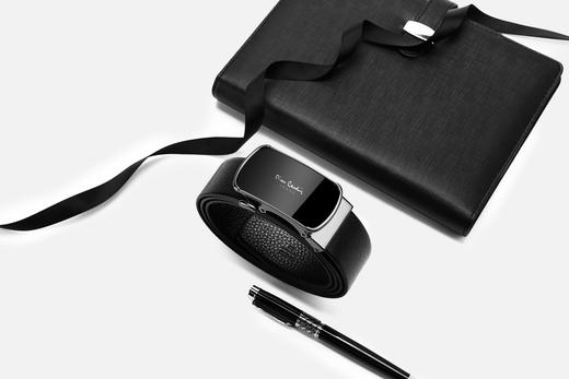 皮尔卡丹皮带男真皮商务都市自动扣男士腰带高级感牛皮男式裤腰带 商品图1