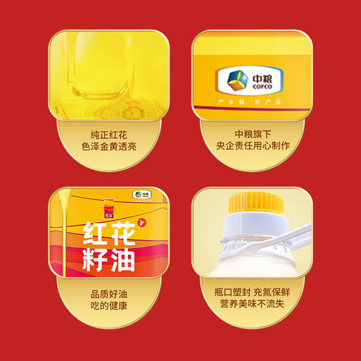 中粮悦润红花籽油礼盒500ml*2 商品图4