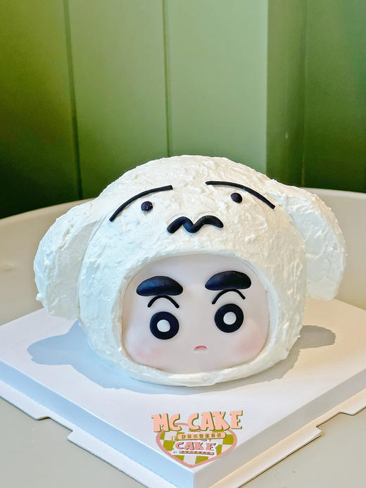 蜡笔小新小白狗狗头套蛋糕 商品图0