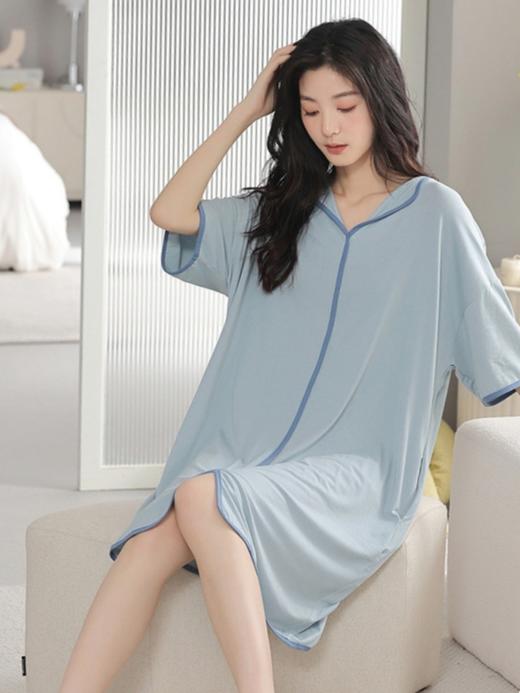 可真空、防凸点❗ 一件=两件✅【莫代尔裸感家居服】💤 自带胸垫，无感0束缚👍 凉感莫代尔，柔滑不闷热💦 居家/出门都🉑最 商品图11