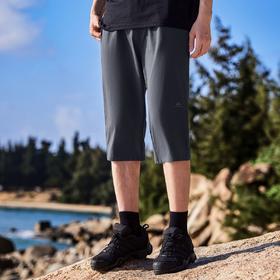 拓路者夏季运动直筒七分裤字母印花运动休闲裤子凉爽百搭户外休闲